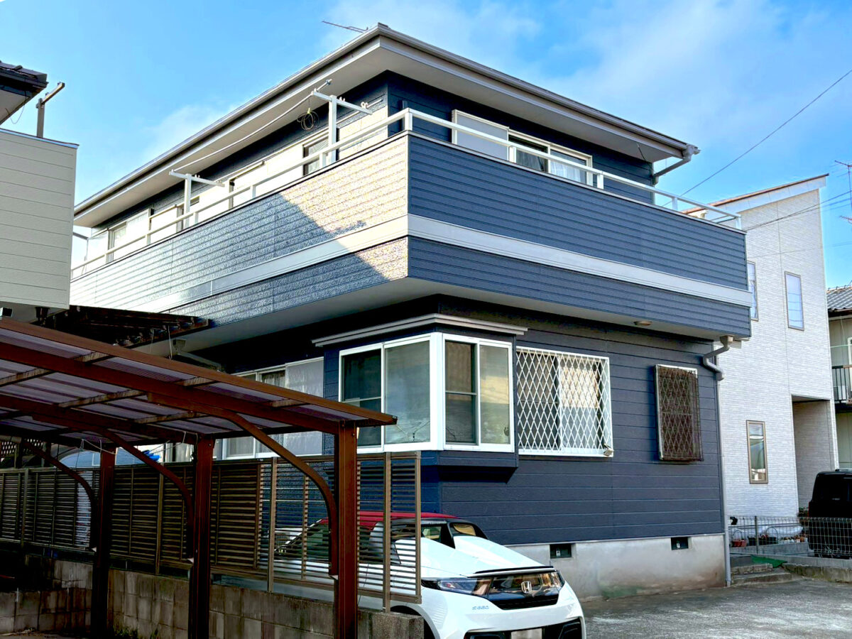 【つくば市】外壁・屋根塗装事例｜塗装とベランダ防水で雨漏りの不安を解消し、美観と防水性を向上