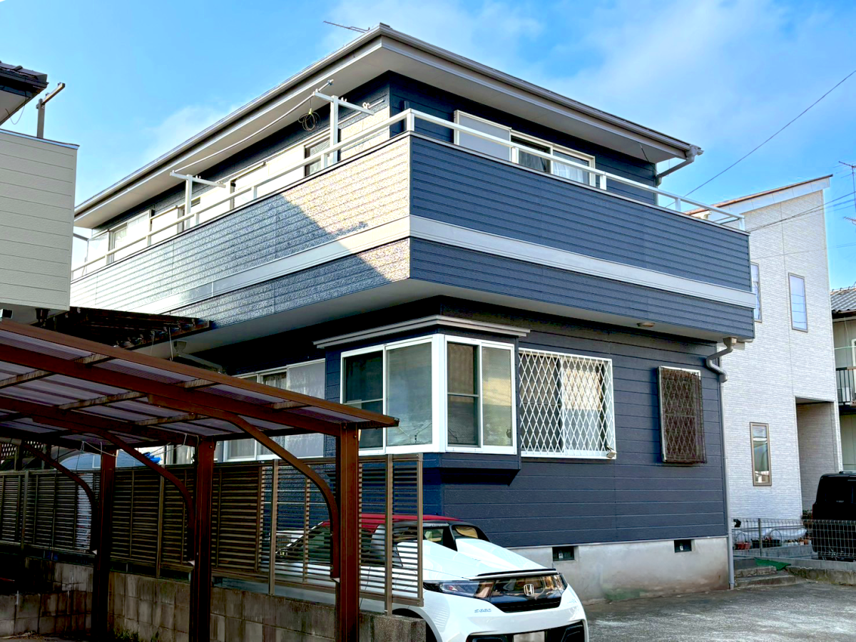 【つくば市】外壁・屋根塗装事例｜塗装とベランダ防水で雨漏りの不安を解消し、美観と防水性を向上