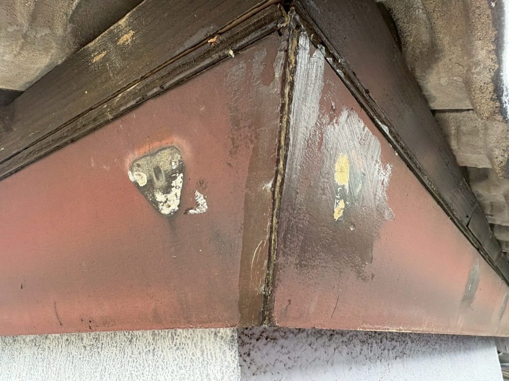 鼻隠し　下地補修
